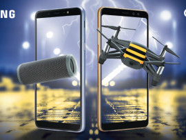 Пакет связи и колонка, квадрокоптер или наушники при покупке смартфона Samsung в «Билайн»